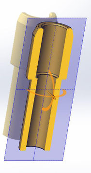 Keihin - Mischrohr aus nitriertem Stahl für 33 und 35 mm Vergaser